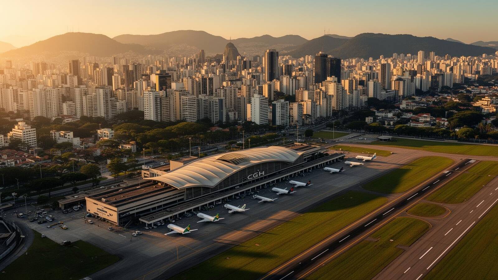 Vagas cobertas no subsolo do Bandeira Park perto do Aeroporto de Congonhas
